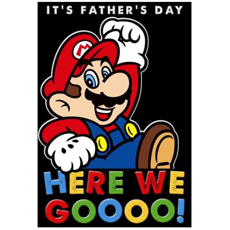 Here We Go! Super Mario Bros Father's Day Card £1.99